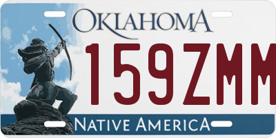 OK license plate 159ZMM