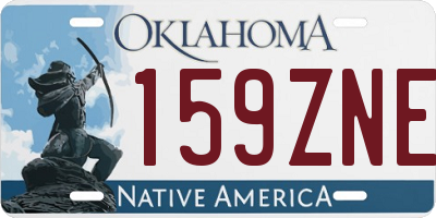 OK license plate 159ZNE