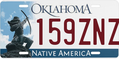 OK license plate 159ZNZ