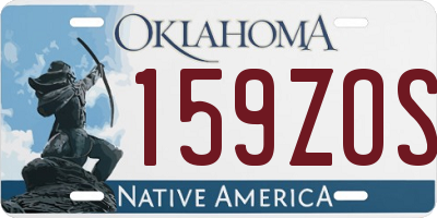 OK license plate 159ZOS
