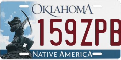 OK license plate 159ZPB