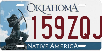 OK license plate 159ZQJ