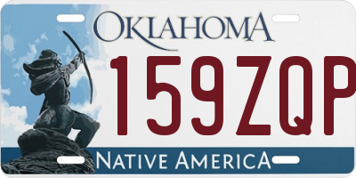 OK license plate 159ZQP