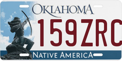 OK license plate 159ZRC