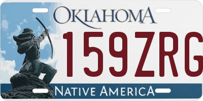 OK license plate 159ZRG