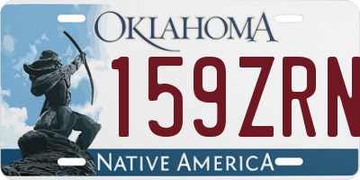 OK license plate 159ZRN