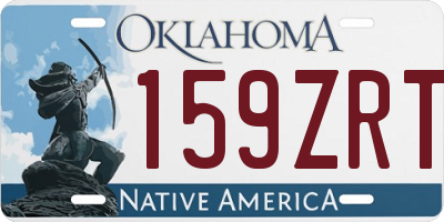 OK license plate 159ZRT