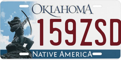 OK license plate 159ZSD