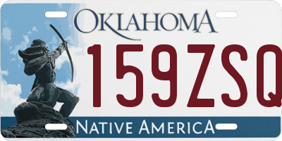 OK license plate 159ZSQ