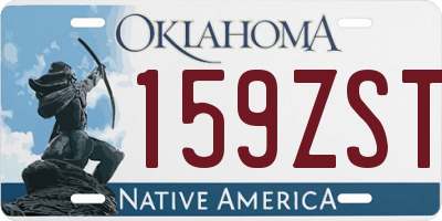 OK license plate 159ZST