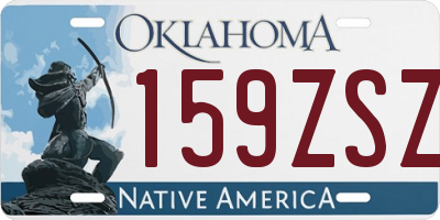 OK license plate 159ZSZ