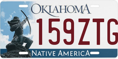 OK license plate 159ZTG