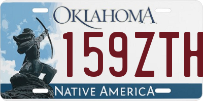 OK license plate 159ZTH