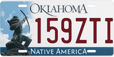 OK license plate 159ZTI