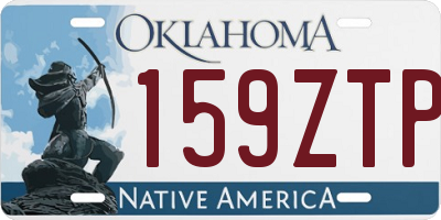 OK license plate 159ZTP