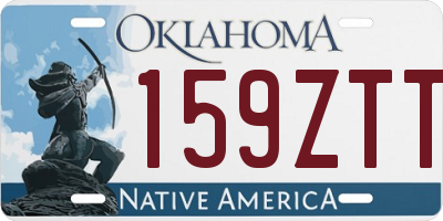 OK license plate 159ZTT