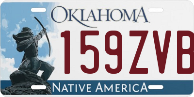 OK license plate 159ZVB