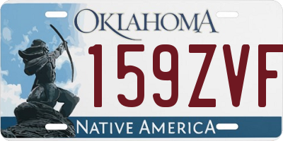 OK license plate 159ZVF