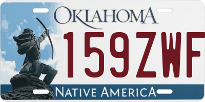OK license plate 159ZWF