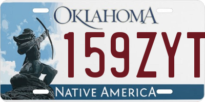 OK license plate 159ZYT