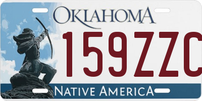 OK license plate 159ZZC