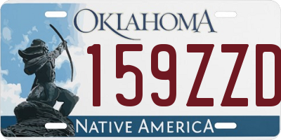 OK license plate 159ZZD