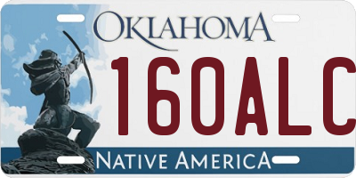 OK license plate 160ALC