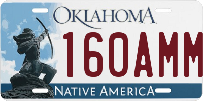 OK license plate 160AMM