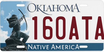 OK license plate 160ATA