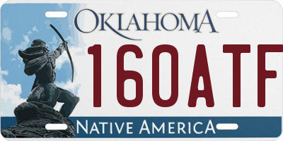OK license plate 160ATF