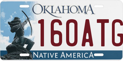 OK license plate 160ATG