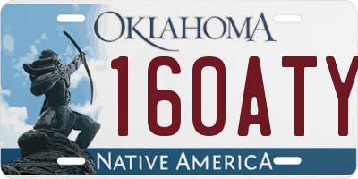 OK license plate 160ATY