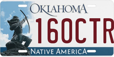 OK license plate 160CTR