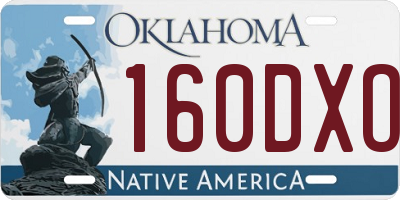 OK license plate 160DXO