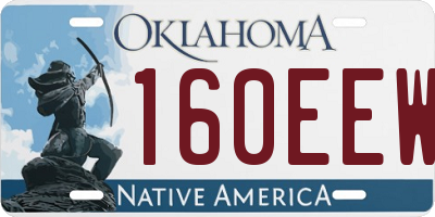 OK license plate 160EEW