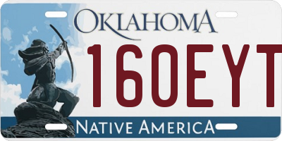 OK license plate 160EYT