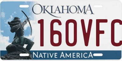 OK license plate 160VFC