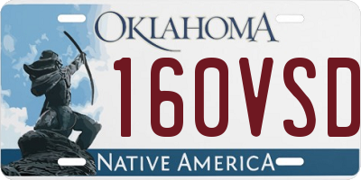 OK license plate 160VSD