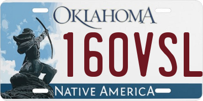 OK license plate 160VSL