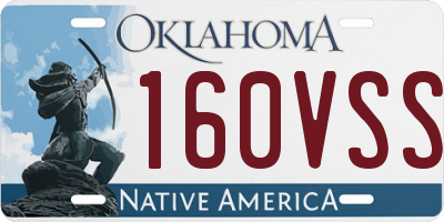 OK license plate 160VSS