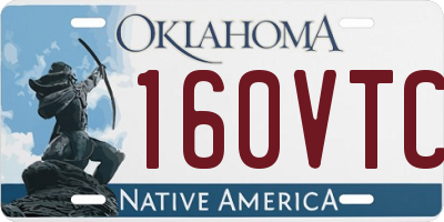 OK license plate 160VTC