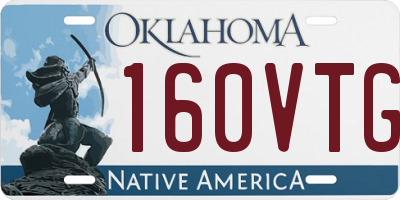 OK license plate 160VTG