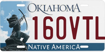 OK license plate 160VTL