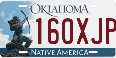 OK license plate 160XJP