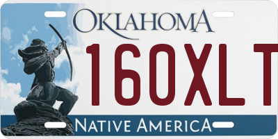 OK license plate 160XLT