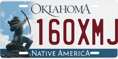 OK license plate 160XMJ