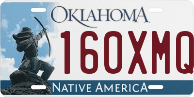 OK license plate 160XMQ