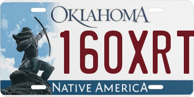 OK license plate 160XRT