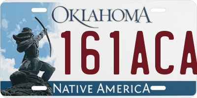 OK license plate 161ACA