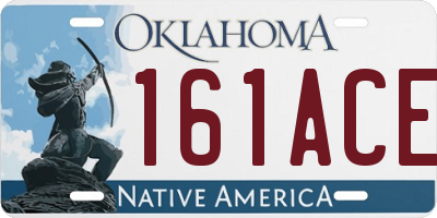 OK license plate 161ACE